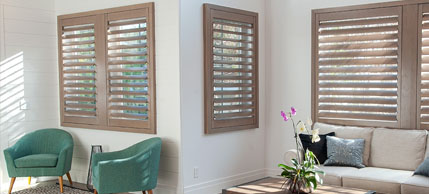 Living room window treatments