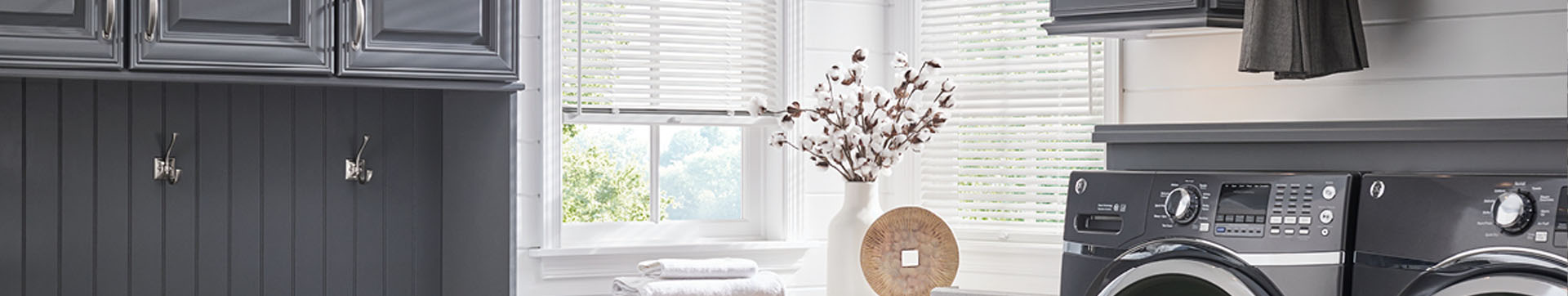 Laundry room shutters