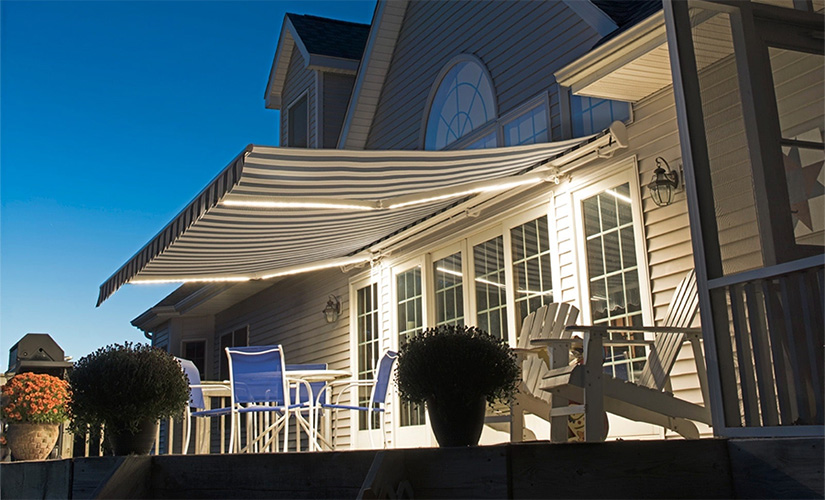 motorized retractable awning