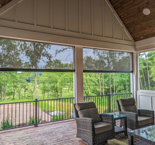 recessed screen